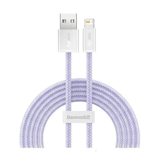 کابل شارژ 2 متری کنفی USB-A به لایتنینگ بیسوس مدل CALD000502-0