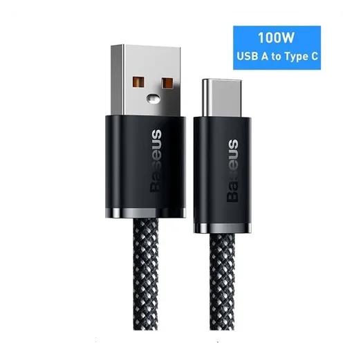 کابل شارژ 1 متری کنفی USB-A به USB-C بیسوس مدل CALD000602-2