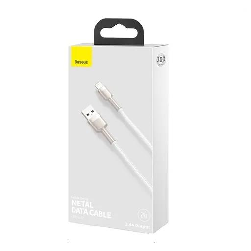 کابل شارژ 2 متری کنفی USB-A به لایتنینگ بیسوس مدل CALJK-B01-1