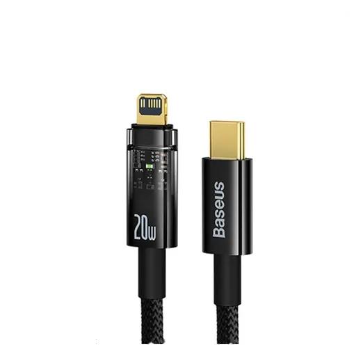کابل شارژ هوشمند 1 متری USB-C به لایتنینگ بیسوس مدل CATS000001-0