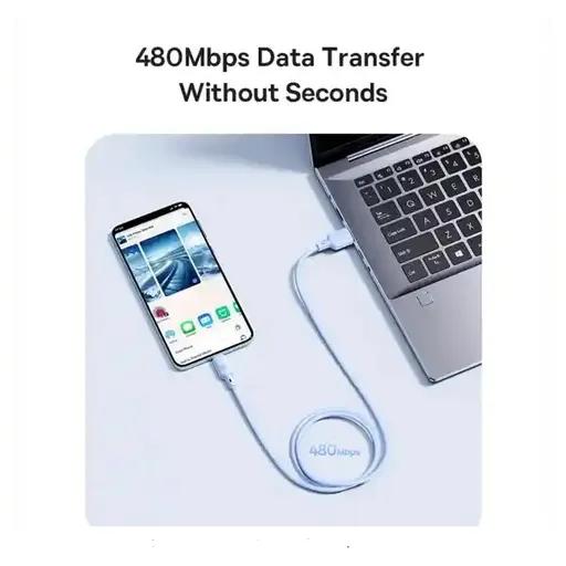 کابل شارژ 1 متری USB-C به USB-C بیسوس مدل CB000113-1