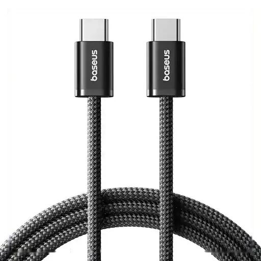 کابل شارژ 1 متری کنفی USB-C به USB-C بیسوس مدل CB000160-0