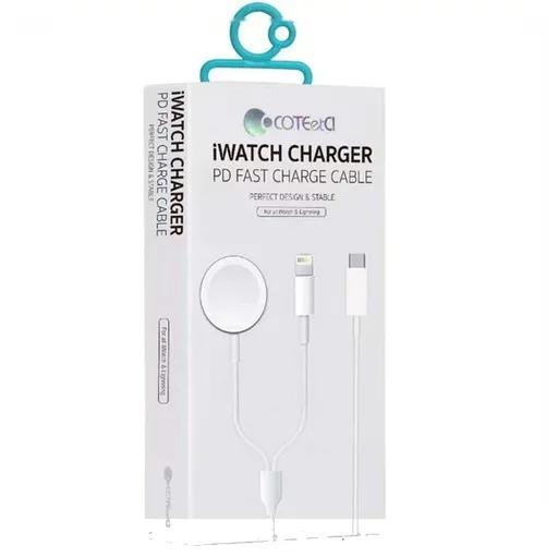 کابل شارژ 1.5 متری USB-C به لایتنینگ و شارژر اپل واچ کوتتسی مدل 26002-1