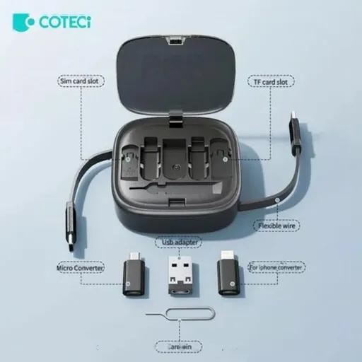 پک کابل شارژ چندکاره 1 متری USB-C کوتتسی مدل 87701-1