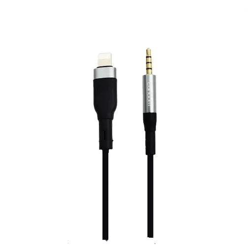 کابل صدا 1 متری لایتنینگ به جک 3.5 میلی‌متری ارلدام مدل ET-AUX40-0