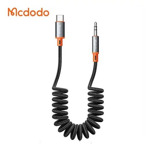 کابل صدا فنری 1.8 متری کنفی USB-C به جک 3.5 میلی‌متری مک دودو مدل CA-0900-0