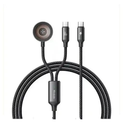 کابل شارژ 1.2 متری کنفی USB-C به USB-C و شارژر اپل واچ مک دودو مدل CA-220-0