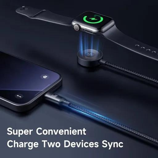 کابل شارژ 1.2 متری کنفی USB-C به USB-C و شارژر اپل واچ مک دودو مدل CA-220-2