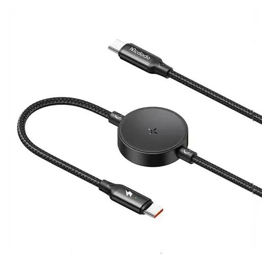 کابل شارژ 1.5 متری کنفی USB-C به USB-C و شارژر سامسونگ واچ مک دودو مدل CA-417-2