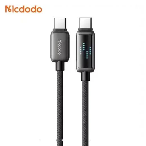 کابل شارژ 1.2 متری کنفی USB-C به USB-C مک دودو مدل CA-425-0