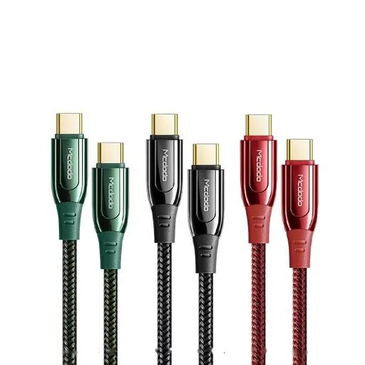 کابل شارژ 1.2 متری کنفی USB-C به USB-C مک دودو مدل CA-812-1