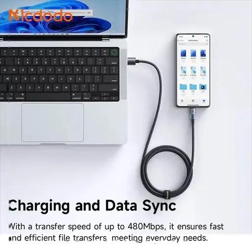 کابل شارژ 1.2 متری کنفی USB-A به USB-C مک دودو مدل CA-818-2