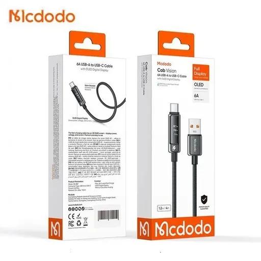 کابل شارژ 1.2 متری کنفی USB-A به USB-C مک دودو مدل CA-887-1