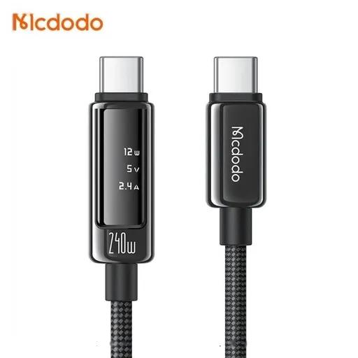 کابل شارژ 1.2 متری کنفی USB-C به USB-C مک دودو مدل CA-890-0