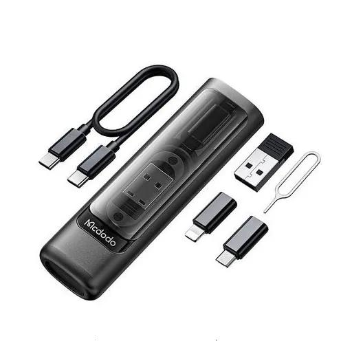 پک کابل شارژ چندکاره 0.3 متری USB-C مک دودو مدل WF-1720-1