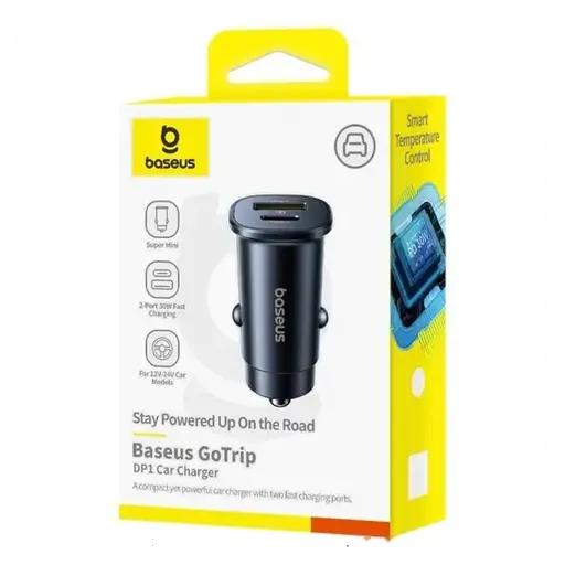 شارژر فندکی 30 وات بیسوس مدل GoTrip DP1 BS-C15C1-2