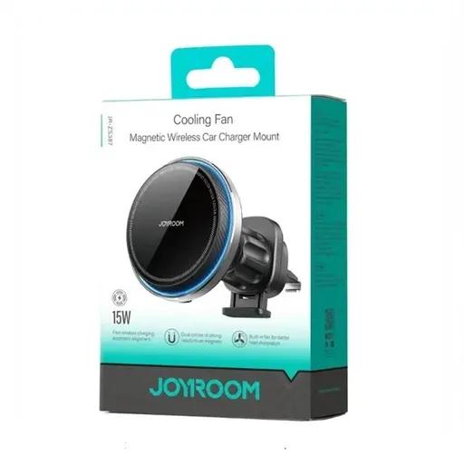 پایه نگهدارنده موبایل و شارژر بی‌سیم 15 وات جوی روم مدل JR-ZS387-1