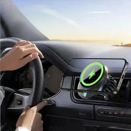پایه نگهدارنده موبایل و شارژر بی‌سیم 15 وات جوی روم مدل JR-ZS409-2