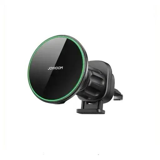 پایه نگهدارنده موبایل و شارژر بی‌سیم 15 وات جوی روم مدل JR-ZS412-0