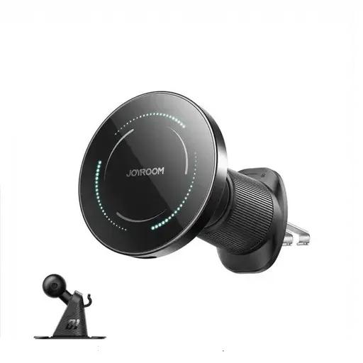پایه نگهدارنده موبایل و شارژر بی‌سیم 15 وات جوی روم مدل JR-ZS502-0