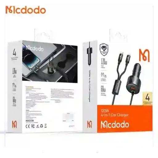شارژر فندکی 120 وات مک دودو مدل CC-037 با کابل USB-C و لایتنینگ-2