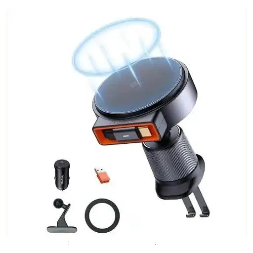 پایه نگهدارنده موبایل و شارژر بی‌سیم 15 وات مک دودو مدل CH-009-1