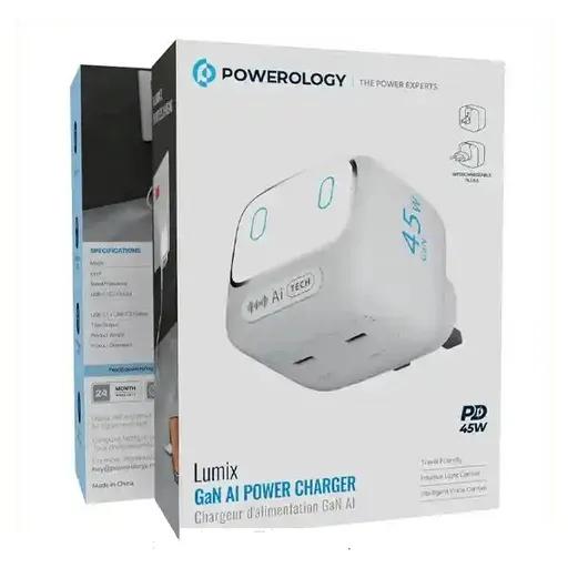 شارژر 45 وات پاورولوژی مدل PWCUQC052-2