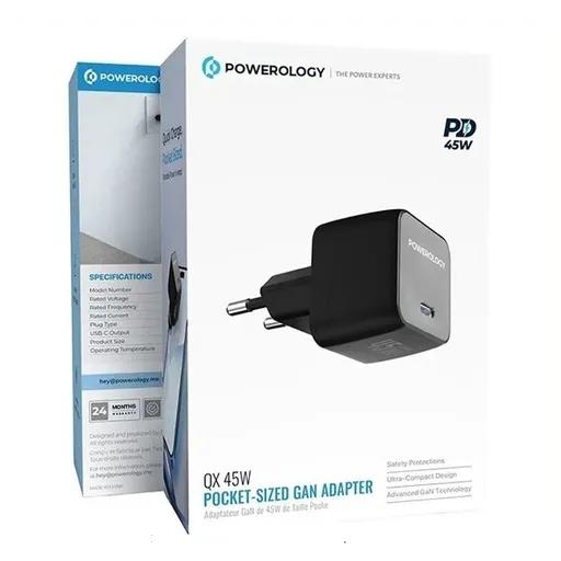 شارژر 45 وات پاورولوژی مدل PWCUQC056-1