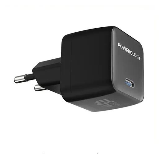 شارژر 45 وات پاورولوژی مدل PWCUQC056 به همراه کابل USB-C-0