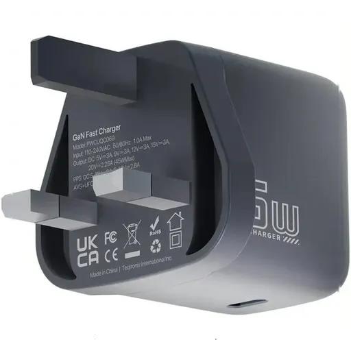 شارژر 45 وات پاورولوژی مدل PWCUQC069 به همراه کابل USB-C-2
