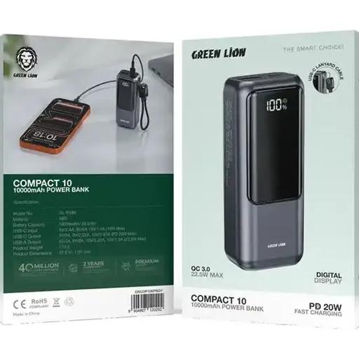 پاوربانک 22.5 وات گرین لاین مدل GNCOP10KPB ظرفیت 10000 میلی‌آمپر-2