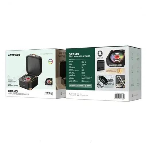 اسپیکر بلوتوثی طرح گرامافون گرین لاین مدل GNGRMSPKR-2