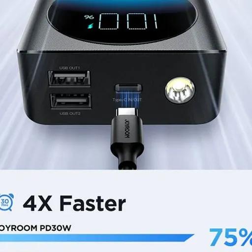 پاوربانک 30 وات جویروم مدل JR-PBF02 ظرفیت 20000 میلی‌آمپر-1