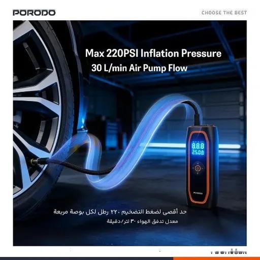 پمپ باد شارژی خودرو پرودو مدل PDGA08-1