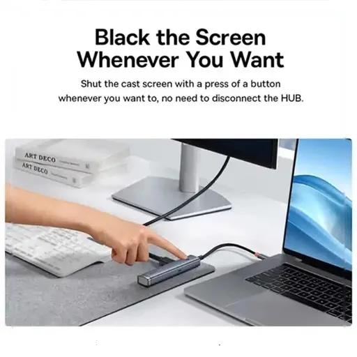 هاب 6 پورت USB-C باسئوس مدل OH-166-2