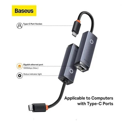 تبدیل USB-C به LAN باسئوس مدل WKQX000313-0
