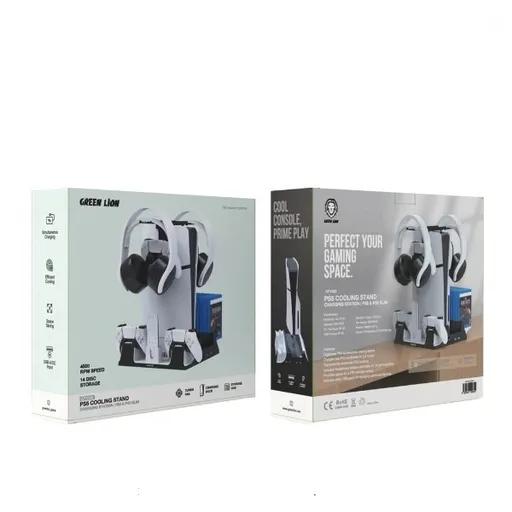 پایه خنک‌کننده و شارژر PS5 گرین لاین مدل GNPS5CSTD-2