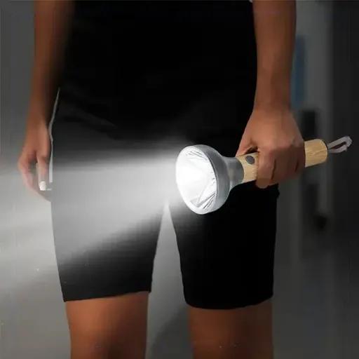 چراغ قوه شارژی چوبی پرودو مدل PDA90502-1