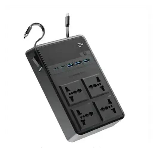 چندراهی برق 4 پریز با کابل جمع‌شونده پاورولوژی مدل PWCUQC029-0