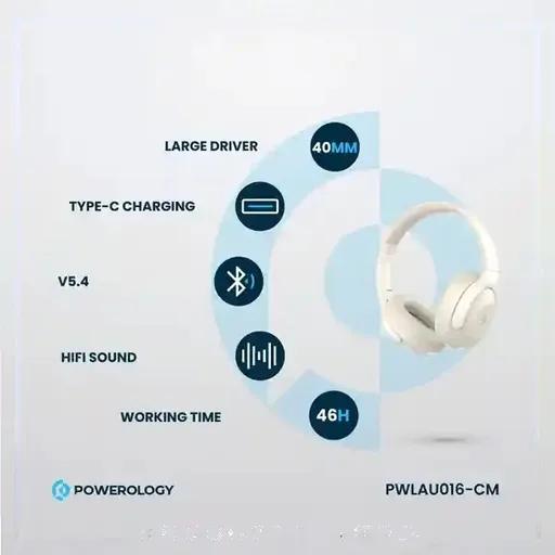 هدفون بلوتوثی پاورولوژی مدل PWLAU016-2