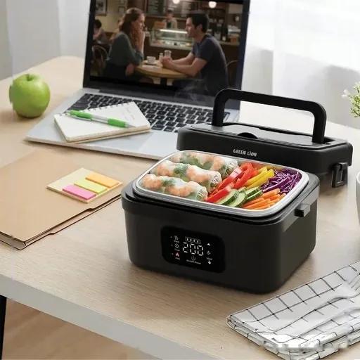 ظرف غذای برقی شارژی 1 لیتری گرین لاین مدل GNGLB30LNC-1