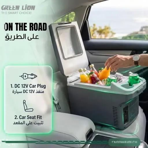 یخچال و گرم‌کن سفری 8 لیتری گرین لاین مدل GNRDWAY8L-2