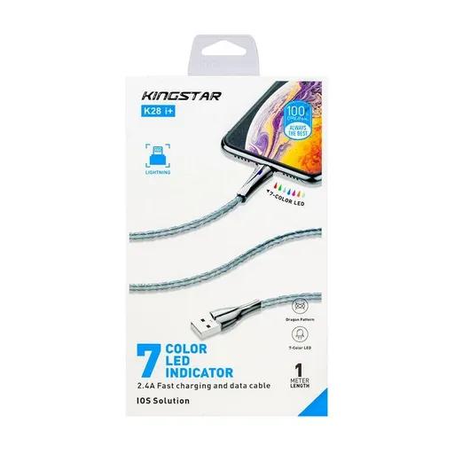 کابل USB به لایتنینگ کینگ استار مدل +K28 i-3