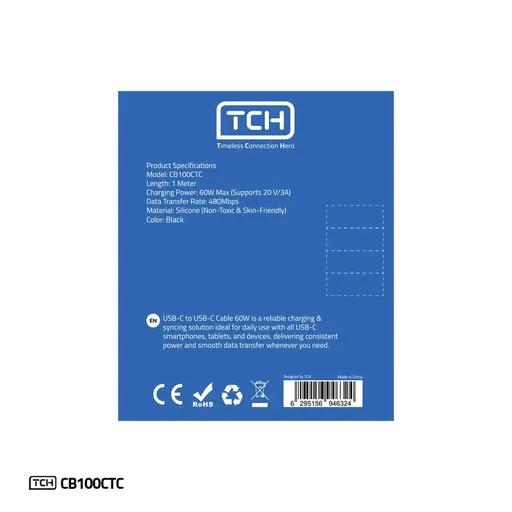 کابل Type-C به Type-C تی سی اچ مدل CB100CTC-2