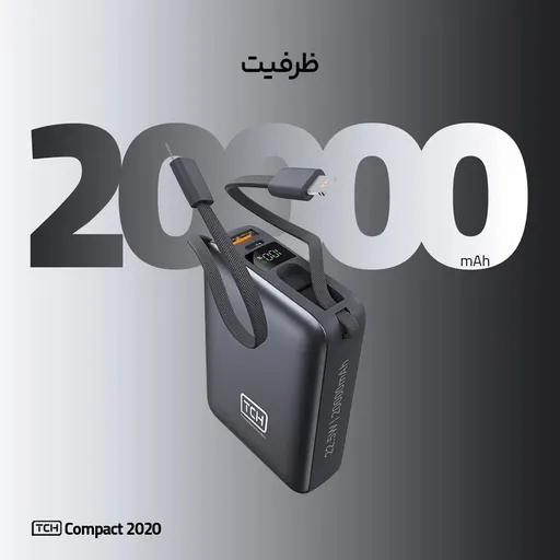 پاوربانک تی سی اچ مدل Compact 2020 ظرفیت 20000 میلی‌آمپر-2