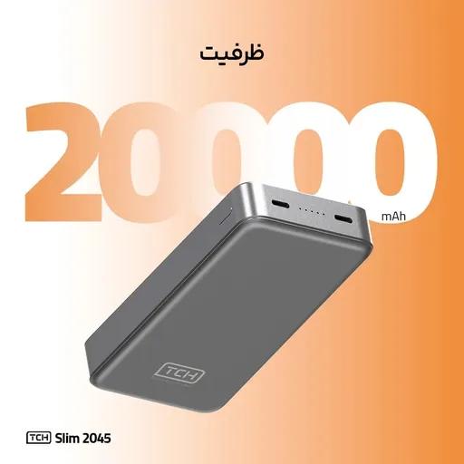 پاوربانک تی سی اچ مدل Slim 2045 ظرفیت 20000 میلی‌آمپر-4